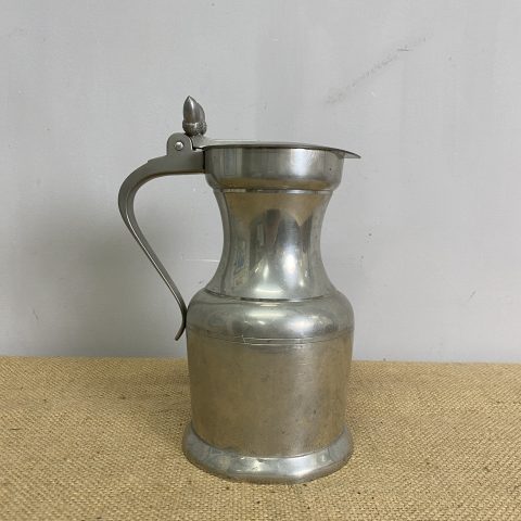 Vintage French Pewter Acorn Pitcher - Etains du Manoir, Paris France