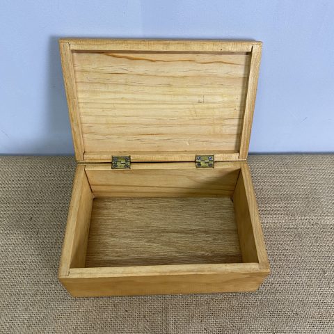 Rustic Timber Box with hinged lid