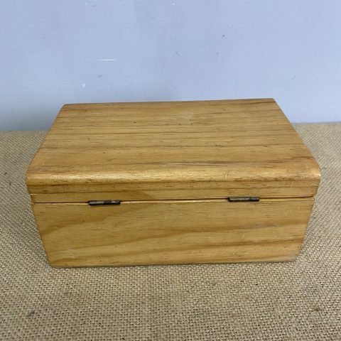 Rustic Timber Box with hinged lid