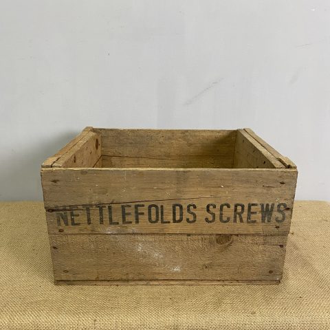 Rustic Timber Crate - 'nettlefolds screws'