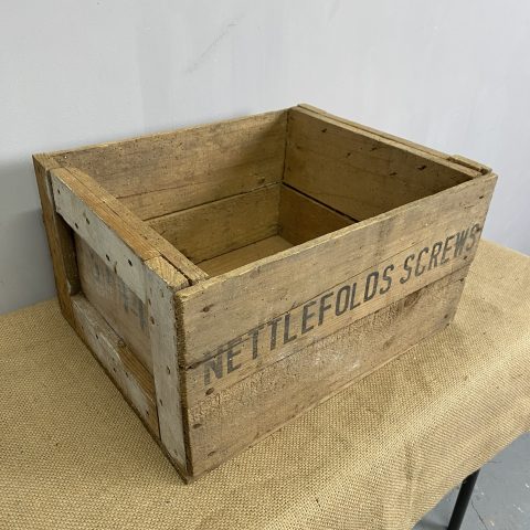 Rustic Timber Crate - 'nettlefolds screws'