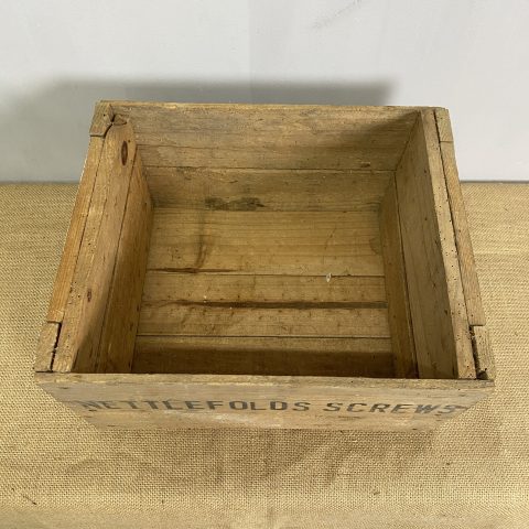 Rustic Timber Crate - 'nettlefolds screws'