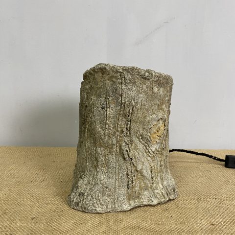 Concrete Tree Trunk Lamp