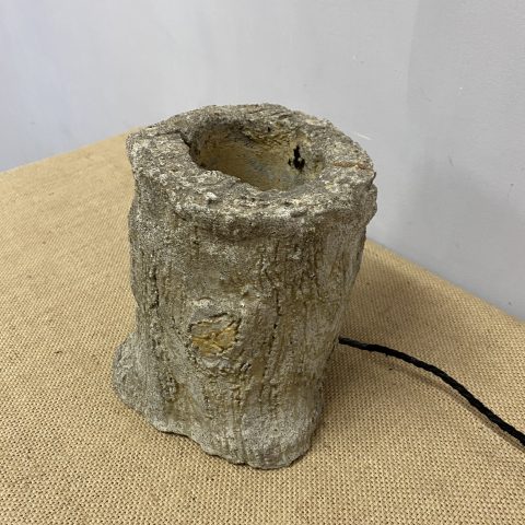 Concrete Tree Trunk Lamp