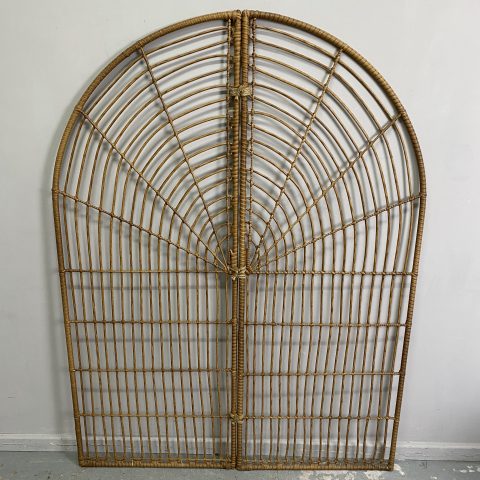 Faux Cane Arched Panel