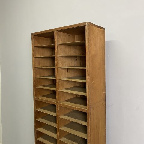 Tall Vintage Timber Filing Unit