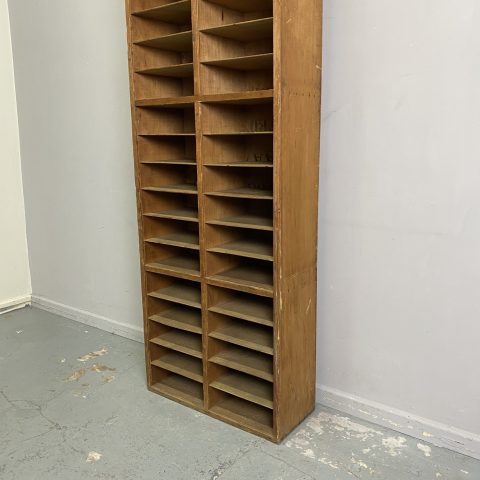 Tall Vintage Timber Filing Unit