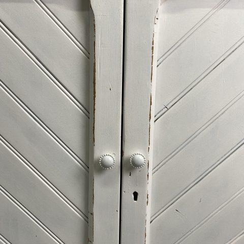 Rustic Storage Cabinet with Natural Top