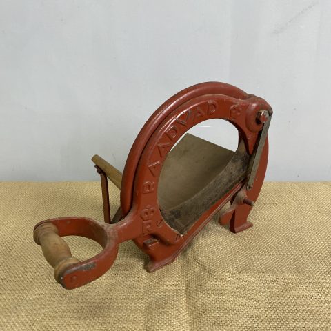 Vintage Red Radvaad Bread Cutter