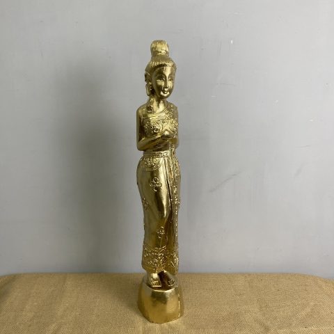 Golden Thai Woman Figure