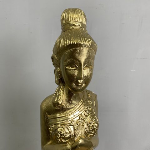 Golden Thai Woman Figure