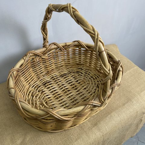 Vintage Cane Basket #48