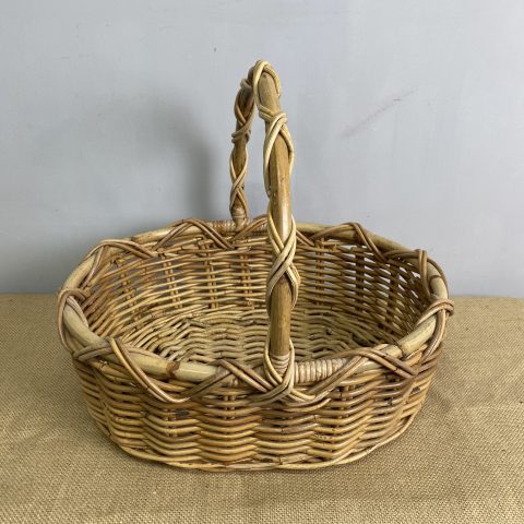 Vintage Cane Basket #48