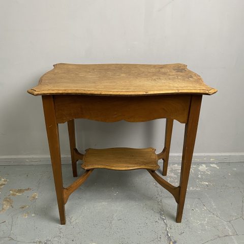 Vintage 2 Tier Oak Side Table