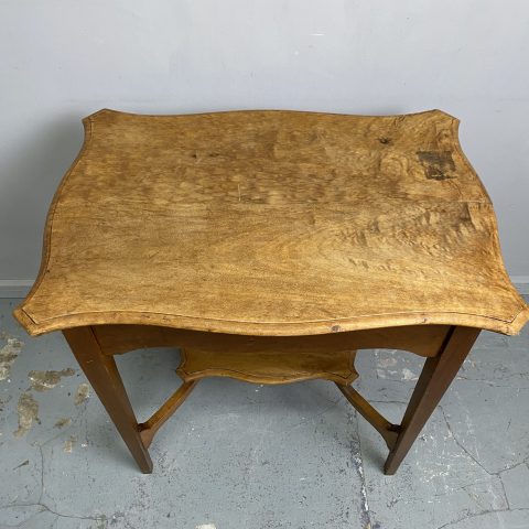 Vintage 2 Tier Oak Side Table