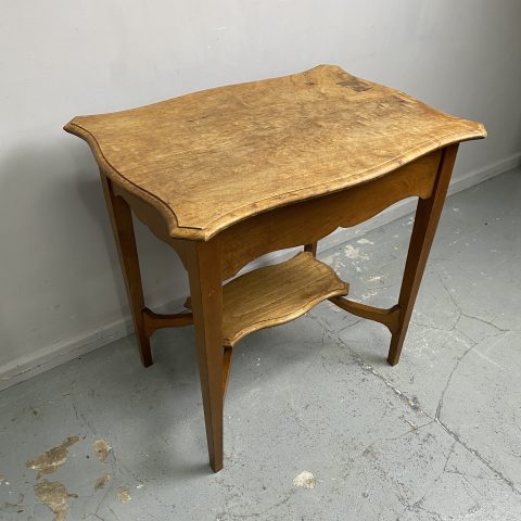 Vintage 2 Tier Oak Side Table