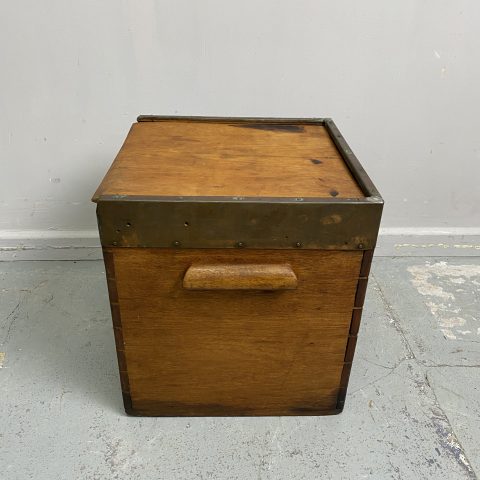 Antique Kauri Pine Ice Box with slide out lid