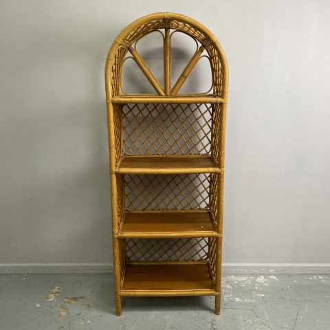 Vintage arched Cane Shelves (4 shelves)