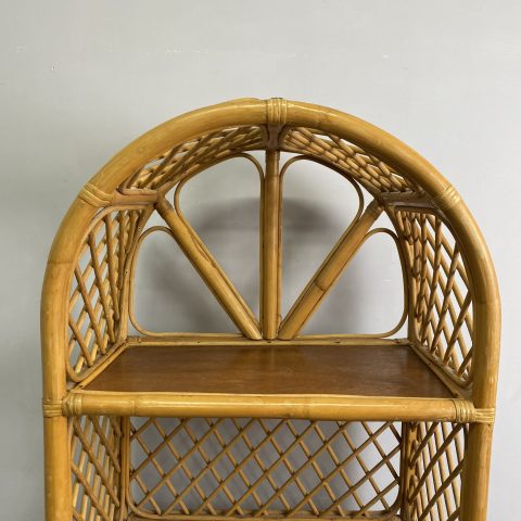 Vintage arched Cane Shelves (4 shelves)