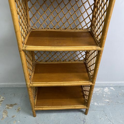 Vintage arched Cane Shelves (4 shelves)