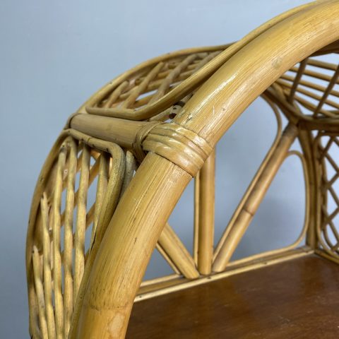 Vintage arched Cane Shelves (4 shelves)