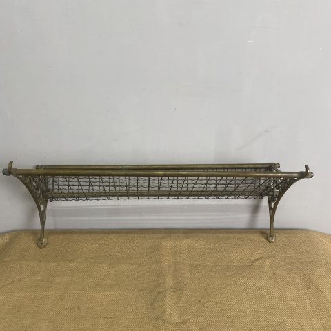 Vintage Brass NSW Railway Luggage Rack