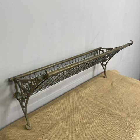 Vintage Brass NSW Railway Luggage Rack