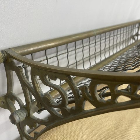 Vintage Brass NSW Railway Luggage Rack