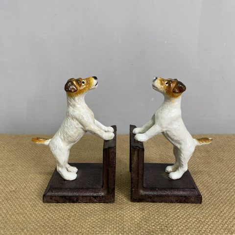 Cast Iron Jack Russel Terrier Bookends