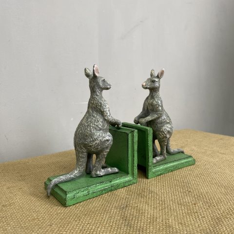 Cast Iron Kangaroo Bookends