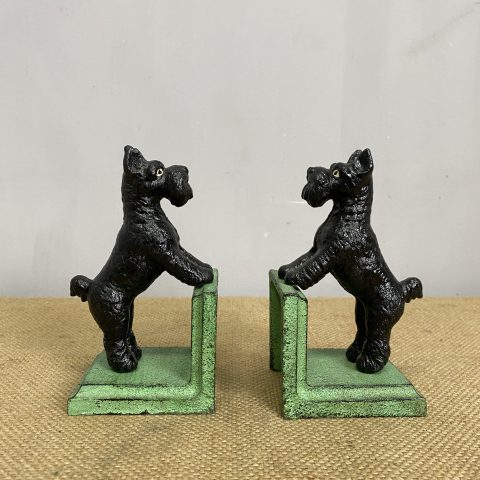 Cast Iron Black Scotty Dog Bookends