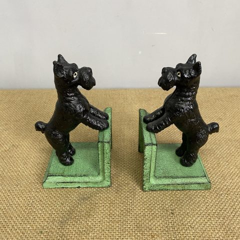 Cast Iron Black Scotty Dog Bookends