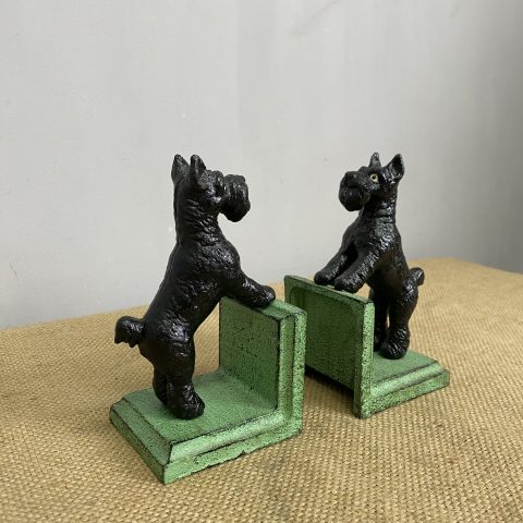 Cast Iron Black Scotty Dog Bookends