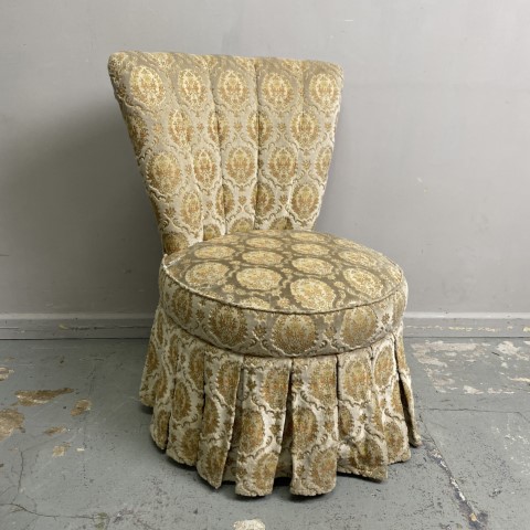 Vintage Upholstered Bedroom Chair