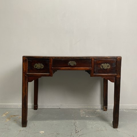 Antique Asian Desk with 3 Drawers