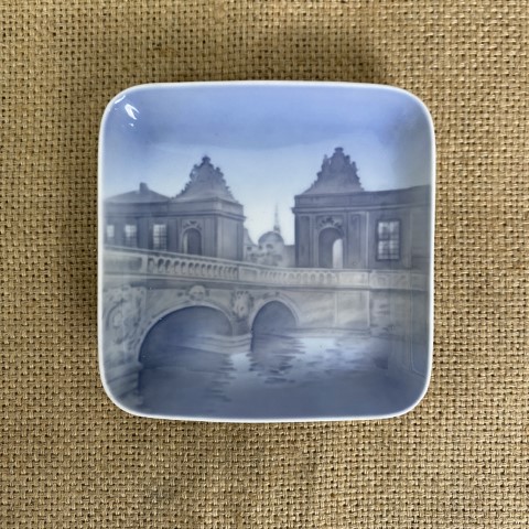 Vintage Ceramic Danish B&G Plate - Marble Bridge