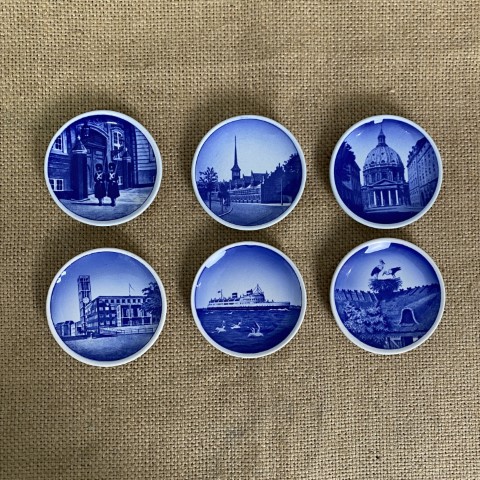 Set of 6 Vintage Danish Display Plates