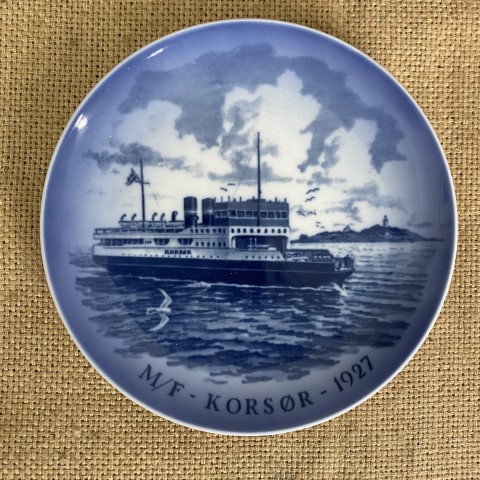 Vintage Danish Display Plate - M/F Korsor