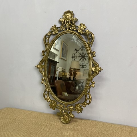 Ornate Antique Style Gold Mirror