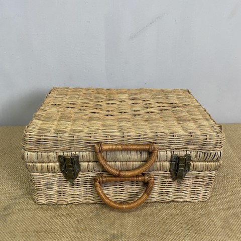 Vintage Cane Basket #55