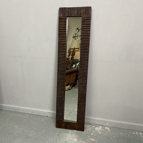 Narrow Timber Mirror