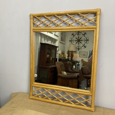 Vintage Cane Mirror