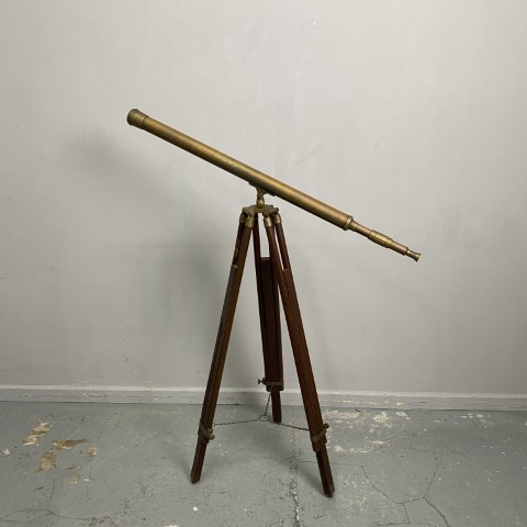 Vintage Style Brass Telescope