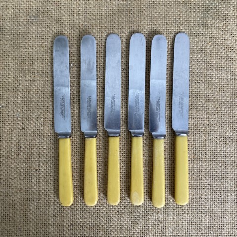 Set of 6 Vintage Stainless Steel Butter Knives $30