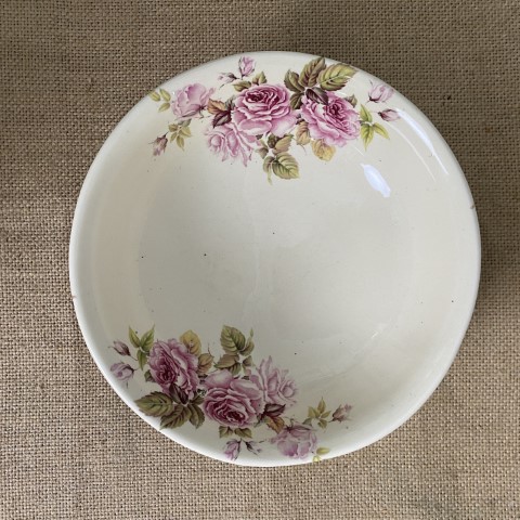 Vintage Floral Ceramic Bowl