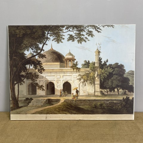 Indian Palace Print on Board