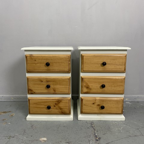 Pair of Country Style Bedsides