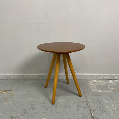 Beautifully Made Round Timber Side Table