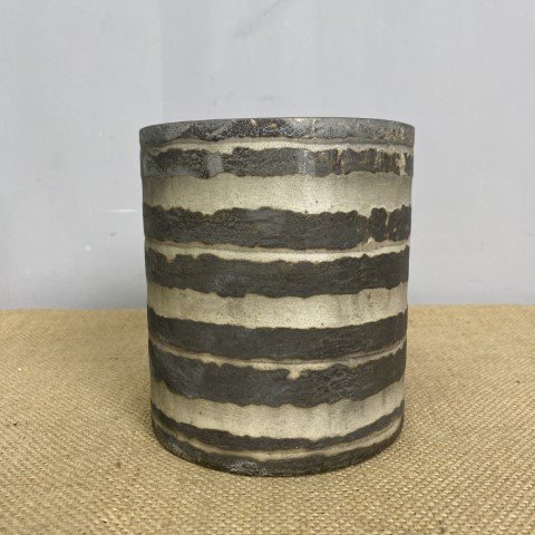 Striped Glass Vase