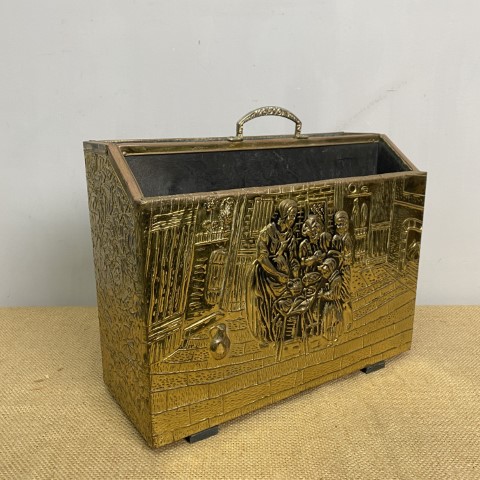 Vintage Brass Magazine Holder